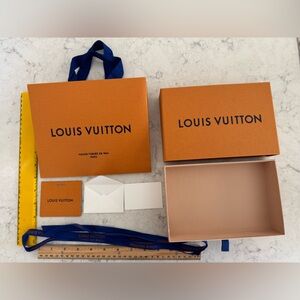 Louis Vuitton Orange and Blue Packaging Set